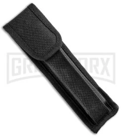 11" Mago Italian Stiletto OTF Automatic Knife Blue Acrylic Dagger -Kershaw Shop 11in Italian Stiletto OTF Auto Blue Acrylic Dagger Satin GX 33858 jr sheath large