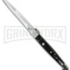 A.G.A. Campolin 12" Brazil Horn Sicilian Ring Pull Automatic Knife - Bayonet -Kershaw Shop 12 sicilian braz ring cm large