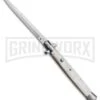 SKM 13" Italian Stiletto White Pearlex Automatic Knife - Bayonet -Kershaw Shop 13 white pearlex bayo large