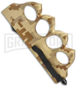 Atomic 1918 Sand Digital Camo OTF Auto Knuckle Knife - Dagger Two-Tone -Kershaw Shop 1918 Sand Digital Camo OTF Auto Knuckle Dagger TT GX 38259 jr side large