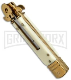 Kershaw Shop -Kershaw Shop 7.625in Leverlock Sim Ivory Bayo Black GBS1875BK BP 19559 jr spine large