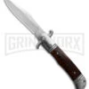 Italia 9" CZ Snakewood Bolster Release Automatic Knife - Satin Plain -Kershaw Shop 9in CZ Bolster Release AK Snakewood 4in Satin BHQ 180885 td large
