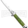 9" Milano Stiletto Automatic Knife Military Green - Bayonet -Kershaw Shop 9in Milano Stiletto Auto Military Green Bayo GX 34140 jr large