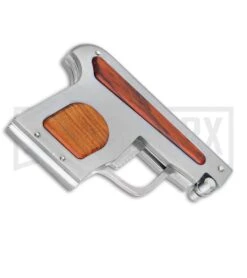 AGA Campolin Cocobolo Automatic Gun Knife - Satin Plain -Kershaw Shop AGA Campolin Automatic Gun Knife Cocobolo GX 33672 ns side large