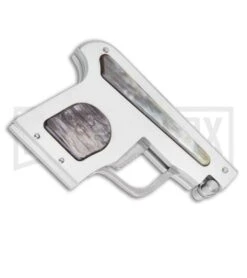 AGA Campolin Dark Horn Automatic Gun Knife - Satin Plain -Kershaw Shop AGA Campolin Automatic Gun Knife Dark Horn GX 33673 ns side large