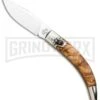 AGA Campolin Diana Olive Wood Lever Lock Automatic Knife - Satin Plain -Kershaw Shop AGA Campolin Diana Lever Lock Auto Olive Wood Satin BHQ 95348 jr large