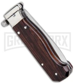 AGA Campolin Piccolo Cocobolo Italian Automatic Knife - Satin Plain 8 AGA Campolin Piccolo Cocobolo Italian Automatic Knife - Satin Plain -Kershaw Shop AGA Campolin Piccolo Italian Stiletto Auto Cococbolo Satin BHQ 92867 jr side large