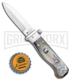 AGA Campolin Piccolo Brazilian Horn Italian Automatic Knife - Satin Plain 9 AGA Campolin Piccolo Brazilian Horn Italian Automatic Knife - Satin Plain -Kershaw Shop AGA Campolin Piccolo Italian Stiletto Automatic Knife Brazilian Horn Satin BHQ 99413 ns bottlecap large