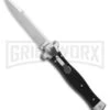 AGA Campolin Zero Black G-10 Leverlock Automatic Knife - Bayonet SW Plain -Kershaw Shop AGA Campolin Zero Italian LL Black G 10 Satin AGA01N SWB BHQ 74949 jr large