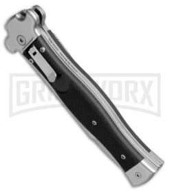 AGA Campolin Zero Black G-10 Leverlock Automatic Knife - Bayonet SW Plain -Kershaw Shop AGA Campolin Zero Italian LL Black G 10 Satin AGA01N SWB BHQ 74949 jr spine large