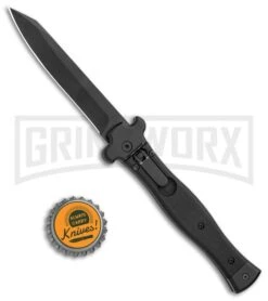 AGA Campolin Zero SWAT G-10 Leverlock Automatic Knife - Reverse Tanto Black -Kershaw Shop AGA Campolin Zero Reverse Tanto LL SWAT G 10 Black BHQ 117007 jr bottlecap large