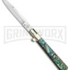 AGA Campolin 11" Frosolone Abalone Stiletto Automatic Knife - Bayonet 2 AGA Campolin 11" Frosolone Abalone Stiletto Automatic Knife - Bayonet -Kershaw Shop AGA Frosolone Abalonel 11in Bayo BP 29299 jr 2 large