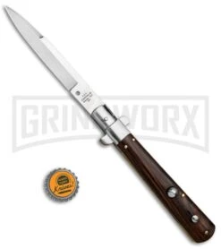 AGA Campolin 11" Frosolone Cocobolo Stiletto Automatic Knife - Bayonet -Kershaw Shop AGA Frosolone Cocobolo Nickel 11in Bayo BP 29292 jr bottlecap large