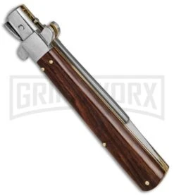 AGA Campolin 11" Frosolone Cocobolo Stiletto Automatic Knife - Bayonet -Kershaw Shop AGA Frosolone Cocobolo Nickel 11in Bayo BP 29292 jr side large