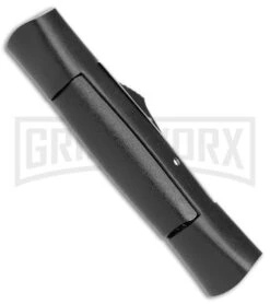 AKC 007 Concord Black OTF Automatic Knife - Satin Dagger -Kershaw Shop AKC 007 Concord Auto Black Satin Dagger BHQ 158279 jr side large