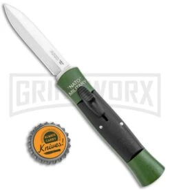 AKC 007 Concord NATO Military Dagger OTF Auto Knife Green/Black - Satin -Kershaw Shop AKC 007 Concord NATO Military Green Black Dagger OTF Auto Satin Flat BHQ 118419 jr bottlecap large