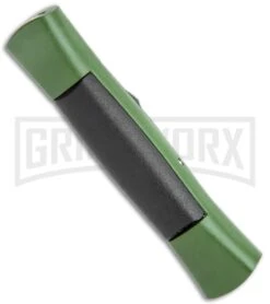 AKC 007 Concord NATO Military Dagger OTF Auto Knife Green/Black - Satin -Kershaw Shop AKC 007 Concord NATO Military Green Black Dagger OTF Auto Satin Flat BHQ 118419 jr side large