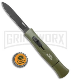 AKC 007 Concord NATO Military OD Green OTF Automatic Knife - Black Flat -Kershaw Shop AKC 007 Concord NATO Military OTF Auto Green Black Flat BHQ 138956 jr bottlecap large