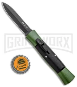 AKC 007 Concord Green/Black OTF Automatic Knife - Dagger Black -Kershaw Shop AKC 007 Concord OTF Auto Dagger Green Black Black BHQ 96479 jr bottlecap large