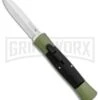 AKC 007 Concord Green/Black OTF Automatic Knife - Dagger Satin -Kershaw Shop AKC 007 Concord OTF Green Satin Dagger GX 30502 jr large