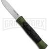 AKC 007 Concord Green/Black OTF Automatic Knife - Flat Satin -Kershaw Shop AKC 007 Concord OTF Green Satin Flat GX 30501 jr large