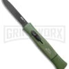 AKC 077 Concord NATO Military Green OTF Automatic Knife - Black Plain