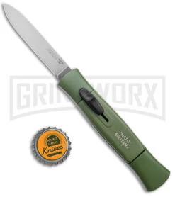 AKC 077 Concord NATO Military Green OTF Automatic Knife - Satin Plain -Kershaw Shop AKC 077 Concord OTF Auto NATO Military Green Satin Flat BHQ 179232 jr bottlecap large