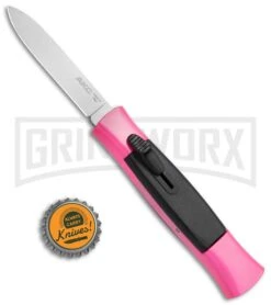 AKC 077 Concord Hot Pink OTF Automatic Knife - Flat Satin Plain -Kershaw Shop AKC 077 Concord OTF Hot Pink BHQ 72005 jr bottlecap 2 large
