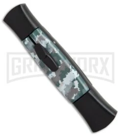 AKC 077 Concord Arctic Camo OTF Automatic Knife - Flat Grind Black Plain -Kershaw Shop AKC 077 concord arctic camo black plain BP 19006 er side large