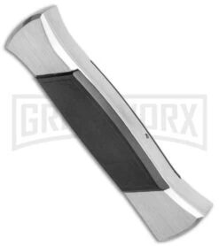 AKC 777 Blackfinger Brushed Aluminum OTF Automatic Knife - Dagger Black Plain -Kershaw Shop AKC 777 Blackfinger Dagger OTF Auto Brushed Black BHQ 138853 jr side large