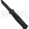 AKC 777 Blackfinger Black OTF Automatic Knife - Black Tanto