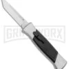 AKC 777 Blackfinger Brushed Aluminum OTF Automatic Knife - SW Tanto -Kershaw Shop AKC 777 Blackfinger Tanto OTF Auto Brushed Aluminum SW BHQ 87412 jr 2 large