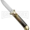 AKC 8" Shot Shell Puller Lever Lock Brazilian W/ Brass Auto Knife - Flat Plain 2 AKC 8" Shot Shell Puller Lever Lock Brazilian W/ Brass Auto Knife - Flat Plain -Kershaw Shop AKC 8in Shot Puller LL Brazilian Horn Brass BP 19886 jr large