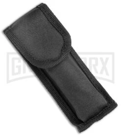 9" Anomaly Stiletto White Pearlex Automatic Knife - Satin Bayonet -Kershaw Shop AKC 9in Stiletto White Pearlex Auto Bayo GX 37958 jr sheath large