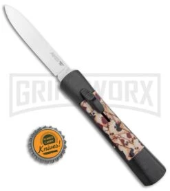 AKC Concord Aces OTF Automatic Knife - Flat Grind Plain -Kershaw Shop AKC Concord Aces OTF Auto Satin BHQ 135715 jr bottlecap large