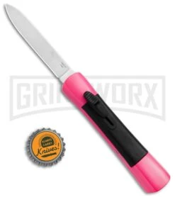 AKC Concord Hot Pink OTF Automatic Knife - Satin Plain 9 AKC Concord Hot Pink OTF Automatic Knife - Satin Plain -Kershaw Shop AKC Concord Dagger OTF Hot Pink BHQ 72006 jr bottlecap 2 large