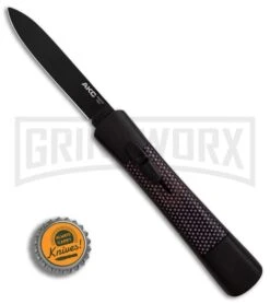 AKC Concord Sim Carbon Fiber OTF Automatic Knife - Flat Black -Kershaw Shop AKC Concord Sim Carbon Fiber black flat BHQ 90291 er bottlecap large
