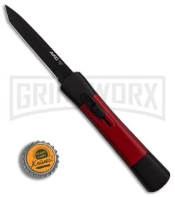 AKC Concord Black/Red OTF Automatic Knife - Tanto Black Plain -Kershaw Shop AKC Concord Tanto Black Red Black BHQ 90288 er bottlecap large