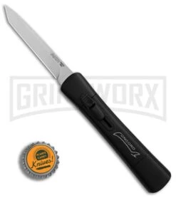AKC Concord Black OTF Automatic Knife - Tanto Satin Plain -Kershaw Shop AKC Concord Tanto Black Satin BHQ 90284 er bottlecap large