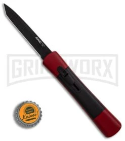 AKC Concord Red/Black OTF Automatic Knife - Tanto Black Plain -Kershaw Shop AKC Concord Tanto Red Black Black BHQ 90289 er bottlecap large