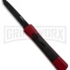AKC Concord Red/Black OTF Automatic Knife - Tanto Black Plain -Kershaw Shop AKC Concord Tanto Red Black Black BHQ 90289 er large