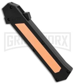 AKC F-16 Copper D/A OTF Automatic Knife - Dagger Satin Plain -Kershaw Shop AKC F 16 BHQ Exclusive Copper Dagger Satin Plain GX 30993 er spine large