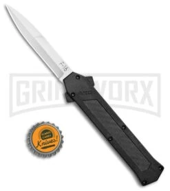AKC F-16 D/A Bayonet OTF Automatic Knife Black Carbon Fiber (3.3" Bayo) -Kershaw Shop AKC F 16 DA Bayo OTF Auto Black CF Bayo BHQ 102234 jr bottlecap large