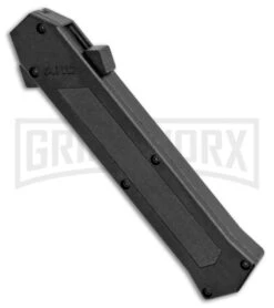 AKC F-16 D/A Bayonet OTF Automatic Knife Black Carbon Fiber (3.3" Bayo) -Kershaw Shop AKC F 16 DA Bayo OTF Auto Black CF Bayo BHQ 102234 jr spine large
