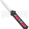 AKC F-16 Tie Dye D/A OTF Automatic Knife - Bayo Satin Plain -Kershaw Shop AKC F 16 DA Bayo OTF Tie Dye Satin BHQ 143649 jr large