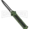 AKC F-16 Green D/A Dagger OTF Automatic Knife - Dagger Two Tone Plain