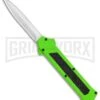 AKC F-16 Neon Green D/A OTF Automatic Knife - Dagger Satin Plain