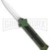 AKC F-16 OD Green D/A OTF Automatic Knife - Dagger Satin Plain