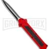 AKC F-16 Red D/A Dagger OTF Automatic Knife - Dagger Two Tone Plain -Kershaw Shop AKC F 16 DA Dagger OTF Auto Red TT BHQ 112389 jr large