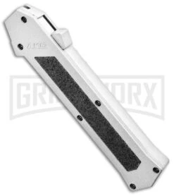 AKC F-16 White D/A OTF Automatic Knife - Dagger Satin Plain -Kershaw Shop AKC F 16 DA Dagger OTF White Satin BHQ 94221 jr spine large